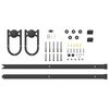 vidaXL Kit de herrajes para puertas correderas acero negro 183 cm