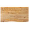 vidaXL Tablero de mesa borde natural madera maciza mango 120x60x2,5 cm