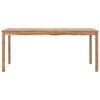 vidaXL Mesa de comedor de jardín madera maciza de teca 180x90x77 cm