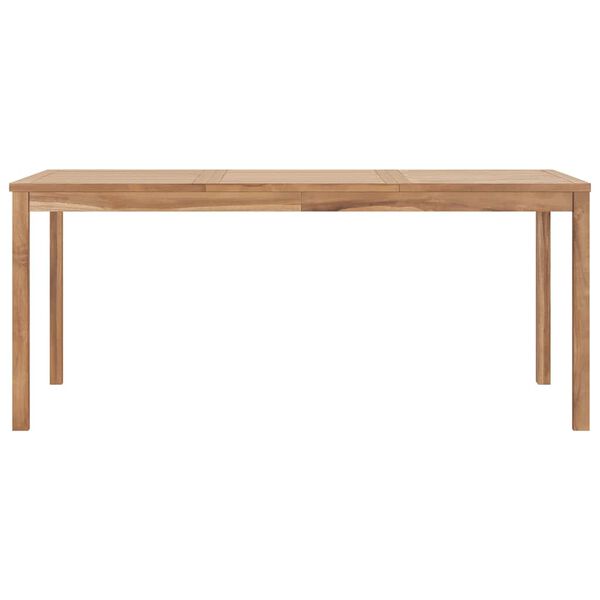 vidaXL Mesa de comedor de jardín madera maciza de teca 180x90x77 cm