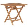 vidaXL Mesa de jard&iacute;n plegable madera maciza de teca 45x45x45 cm