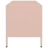 vidaXL Mueble para TV acero laminado en frío rosa 101,5x39x43,5 cm