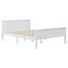 vidaXL Estructura de cama sin colch&oacute;n madera pino blanco 140x200 cm
