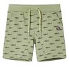 Pantalones cortos infantiles con cord&oacute;n caqui claro 128