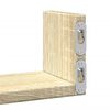 vidaXL Estante de pared 3 unidades madera de ingenier&iacute;a roble Sonoma
