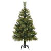 vidaXL Árbol de Navidad artificial con ramas plegables y conos 120 cm