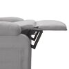 vidaXL Sill&oacute;n reclinable el&eacute;ctrico tela gris claro