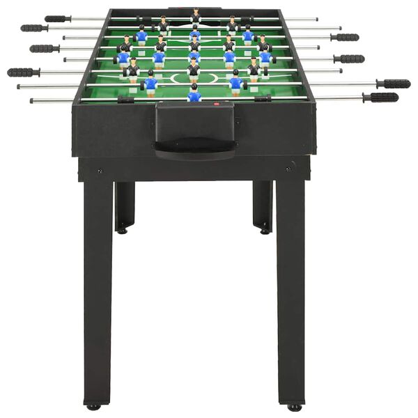 vidaXL Mesa multijuegos 15 en 1 negro 121x61x82 cm