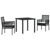 vidaXL Conjunto de Comedor de Jard&iacute;n 5 uds. Beige rat&aacute;n sint&eacute;tico