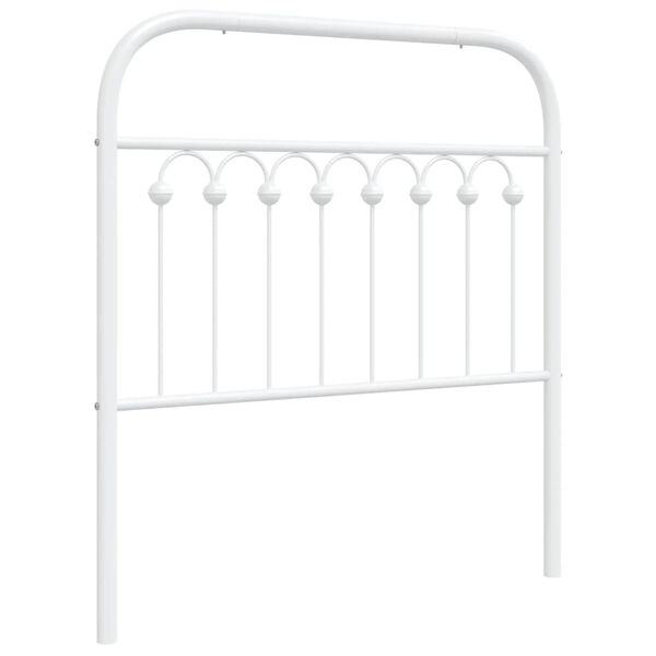 vidaXL Cabecero de metal blanco 90 cm