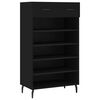 vidaXL Zapatero madera de ingenier&iacute;a negro 60x35x105 cm
