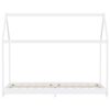 vidaXL Estructura de cama infantil madera maciza pino blanco 90x200 cm