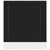 vidaXL Panel para lavavajillas Porto madera contrachapada negro