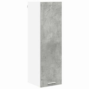 vidaXL Mueble colgante con puerta Gris Concreto 30 x 31 x 100 cm