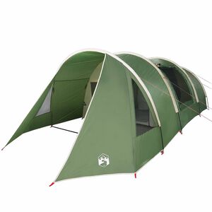 vidaXL Tienda t&uacute;nel para 4 personas 4 persona Verde y blanco