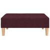 vidaXL Reposapiés de tela morado 78x56x32 cm