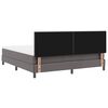 vidaXL Cama tipo Box Spring Gris 180 x 200 cm Cuero sint&eacute;tico