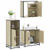 vidaXL Set de muebles de ba&ntilde;o 3 pzas madera contrachapada roble Sonoma