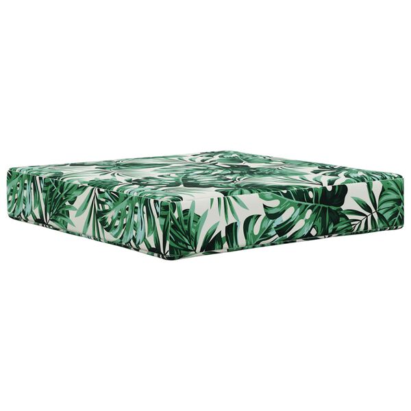 vidaXL Coj&iacute;n para sof&aacute; de exterior 3 pcs Patr&oacute;n de hoja Poli&eacute;ster