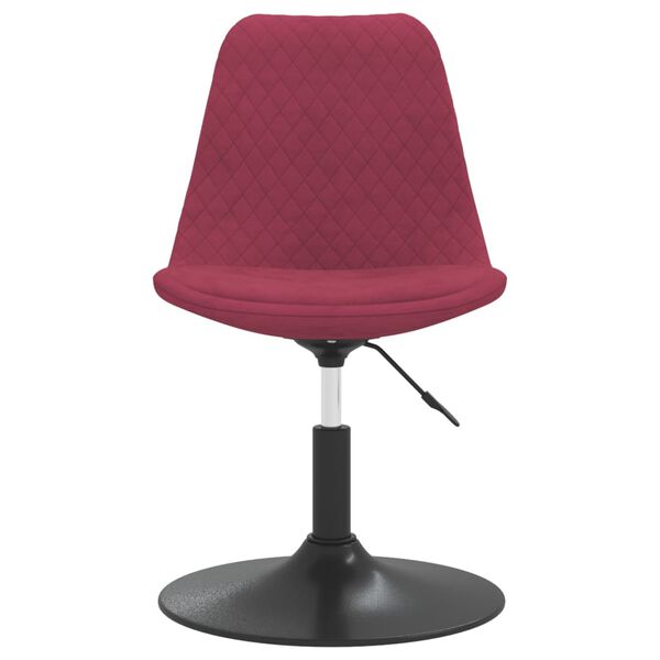 vidaXL Sillas de comedor giratorias 6 unidades terciopelo rojo tinto