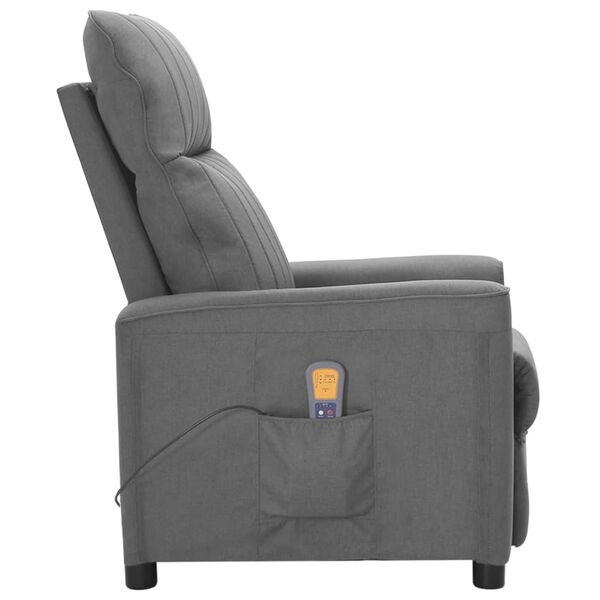 vidaXL Sill&oacute;n de masaje tela gris claro