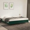 vidaXL Estructura cama sin colch&oacute;n terciopelo verde oscuro 200x200 cm