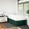 vidaXL Estructura de cama sin colch&oacute;n terciopelo verde oscuro 80x200cm