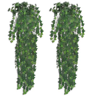 vidaXL Plantas artificiales de hiedra 4 unidades verde 90 cm