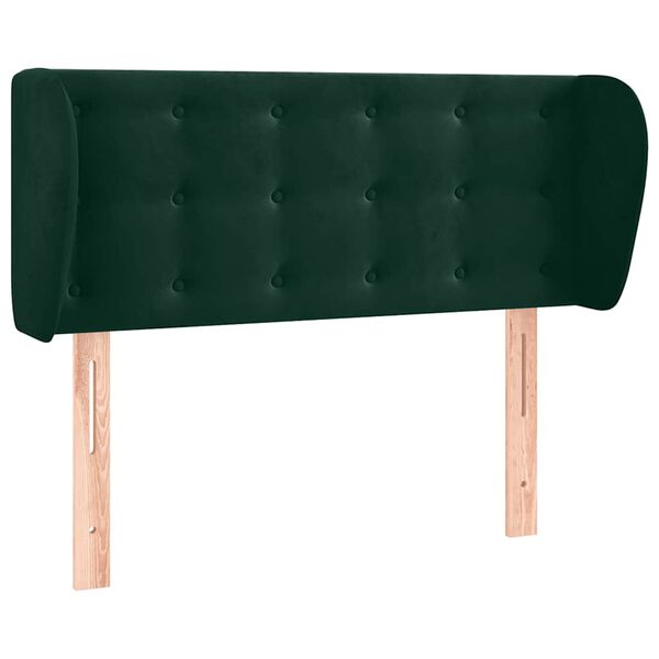 vidaXL Cabecero de terciopelo verde oscuro 93x23x78/88 cm