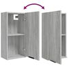 vidaXL Set de muebles de ba&ntilde;o 5 pzas madera contrachapada gris sonoma