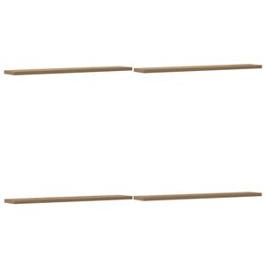 vidaXL Tablas de estanter&iacute;a 4 uds madera roble Sonoma 60x10x1,5 cm