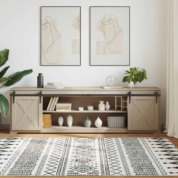 vidaXL Kit de puerta corredera de armario acero carbono 213 cm