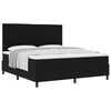 vidaXL Cama tipo Box Spring con colch&oacute;n Negro 180 x 200 cm tela