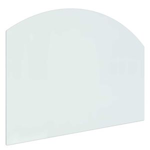 vidaXL Placa de vidrio para chimenea Transparente 80 x 60 cm Cristal