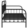 vidaXL Estructura de cama de día Negro 100 x 190 cm