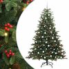vidaXL &Aacute;rbol de Navidad artificial Verde 210 cm PVC, Metal y Pl&aacute;stico