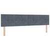 vidaXL Cama tipo Box Spring Gris oscuro 200 x 200 cm Terciopelo