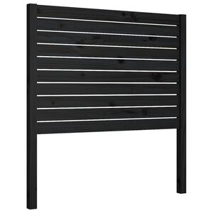 vidaXL Cabecero de cama madera maciza de pino negro 96x4x100 cm