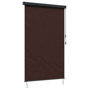 vidaXL Estor enrollable Marr&oacute;n 60 x 250 cm Tela y Aluminio