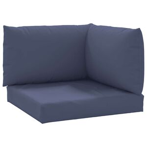 vidaXL Cojines para muebles de palets 3 uds tela Oxford azul marino