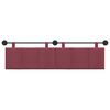 vidaXL Cabecera Colgante Rayado Rojo vino 190 x 55 x 5 cm tela