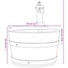 vidaXL Fuente de agua con bomba madera maciza de abeto 28x28x34,5 cm