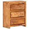vidaXL C&oacute;moda de madera maciza de acacia 60x33x75 cm