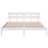 vidaXL Estructura de cama Blanco 200 x 200 cm Madera maciza de Pino