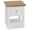 vidaXL Mesita de noche de madera de roble maciza 36x30x47 cm