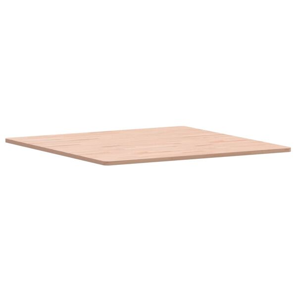 vidaXL Tablero de mesa cuadrado de madera maciza de haya 80x80x1,5 cm
