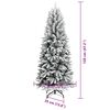 vidaXL &Aacute;rbol de Navidad artificial con 150 LED 53 x 53 x 120 cm