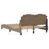 vidaXL Estructura de cama Viana sin colchón cuero sintético capuchino 140x190cm