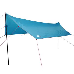 vidaXL Lona de camping impermeable azul 460x305x210 cm