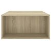 vidaXL Mesa de centro madera contrachapada roble Sonoma 90x67x33 cm